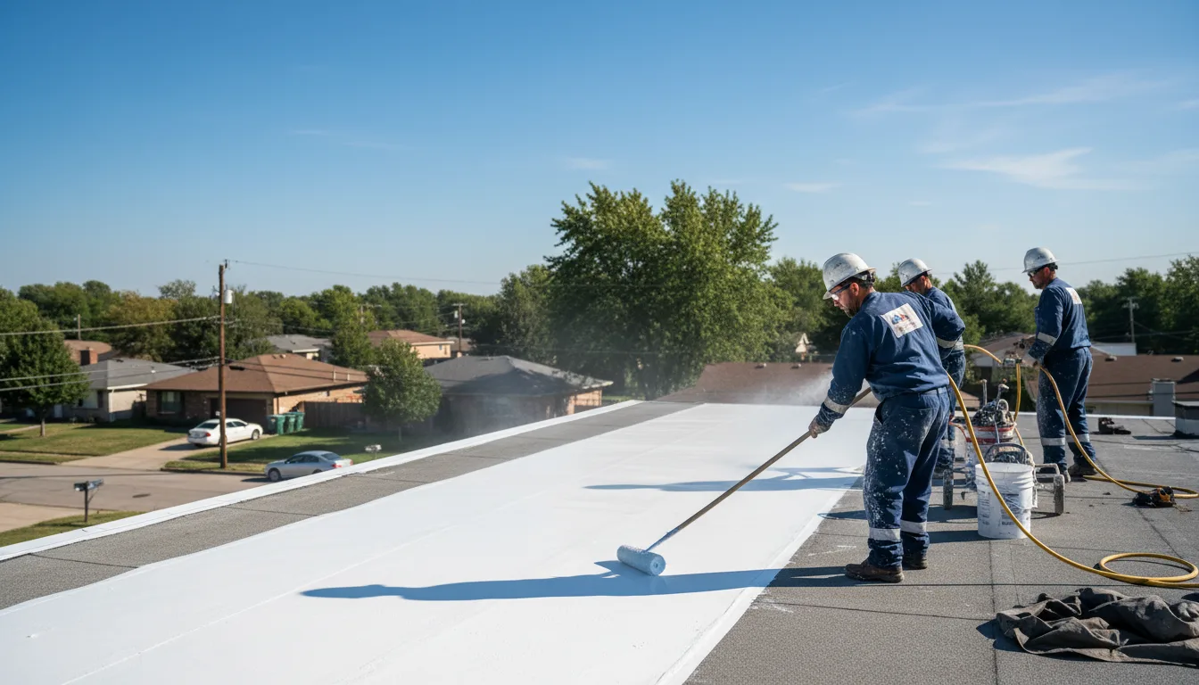 Commercial roof coating in Borden, IN near me